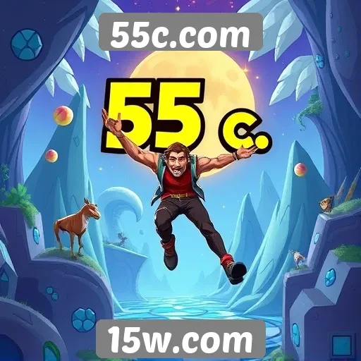 Exploração das categorias de jogos em 55c.com